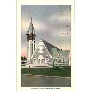 107 Eglise St-Pascal-De-Maizerets, Québec Postcard